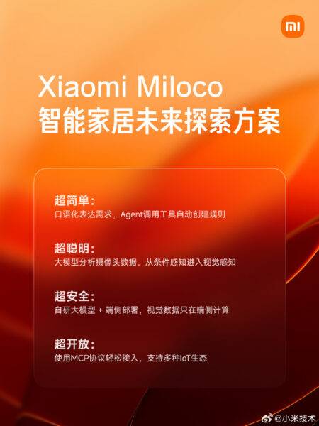 小米推出 Xiaomi Miloco: 大模型上门，重构全屋智能交互