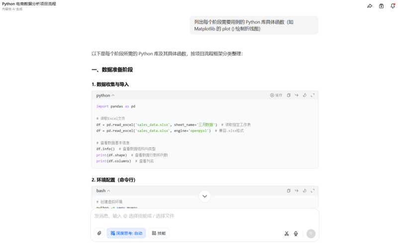 如何用豆包设计 Python 数据分析项目流程-Mo 动态