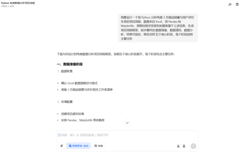 如何用豆包设计 Python 数据分析项目流程-Mo 动态