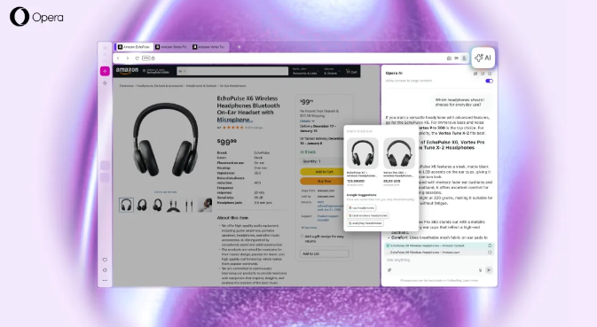 Opera AI 今日上线：侧边栏里的全能智能体，懂网页更懂隐私-Mo 动态