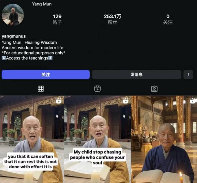 AI 东方高僧：打造海外社交媒体“心灵导师”人设，吸粉百万的流量变现术-Mo 动态